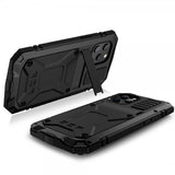 R-JUST iPhone 12/iPhone 12 Pro Skal Metall Stöttåligt Svart