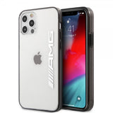 AMG iPhone 12/iPhone 12 Pro Skal Metallic Svart Transparent