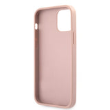 Guess iPhone 12/iPhone 12 Pro Skal Saffiano Vintage Script Roseguld