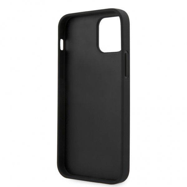 Guess iPhone 12/iPhone 12 Pro Skal Saffiano Vintage Script Svart