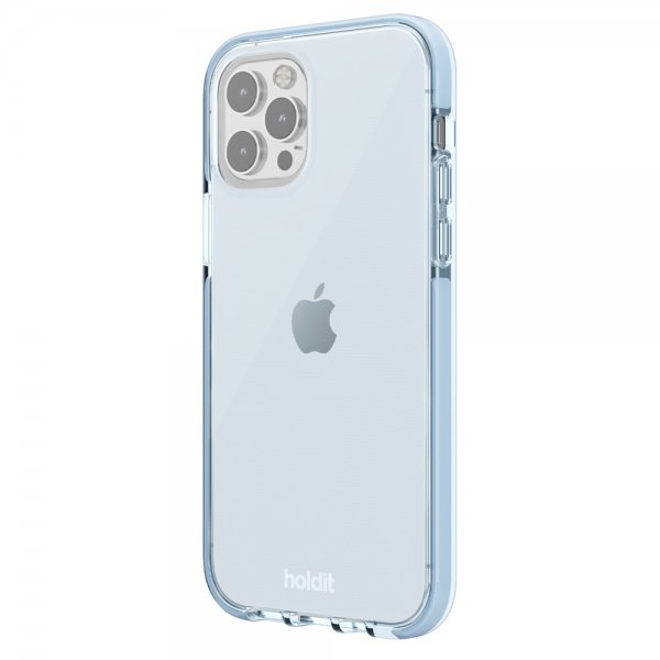 holdit iPhone 12/iPhone 12 Pro Skal Seethru Mineral Blue