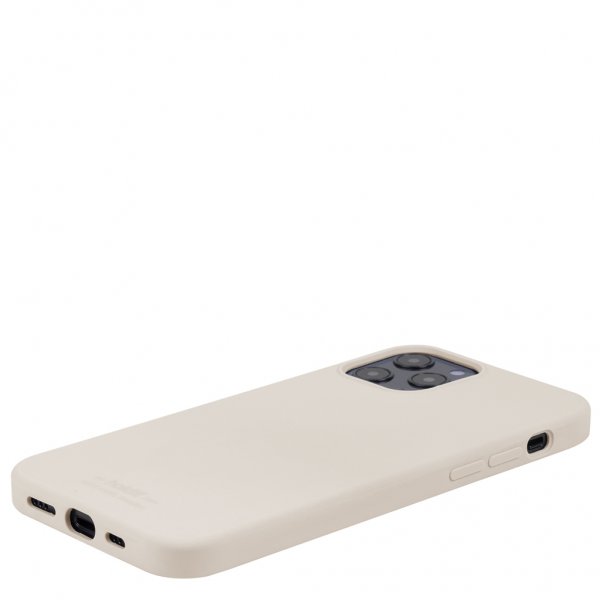 holdit iPhone 12/iPhone 12 Pro Skal Silikon Light Beige