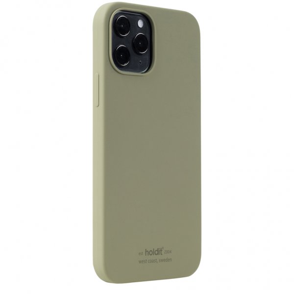 holdit iPhone 12/iPhone 12 Pro Skal Silikon Khaki Green