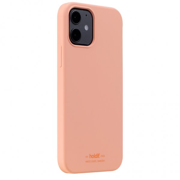holdit iPhone 12/iPhone 12 Pro Skal Silikon Pink Peach