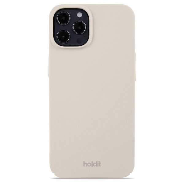 holdit iPhone 12/iPhone 12 Pro Skal Slim Case Light Beige