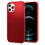 Spigen iPhone 12/iPhone 12 Pro Skal Thin Fit Röd
