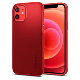 Spigen iPhone 12/iPhone 12 Pro Skal Thin Fit Röd