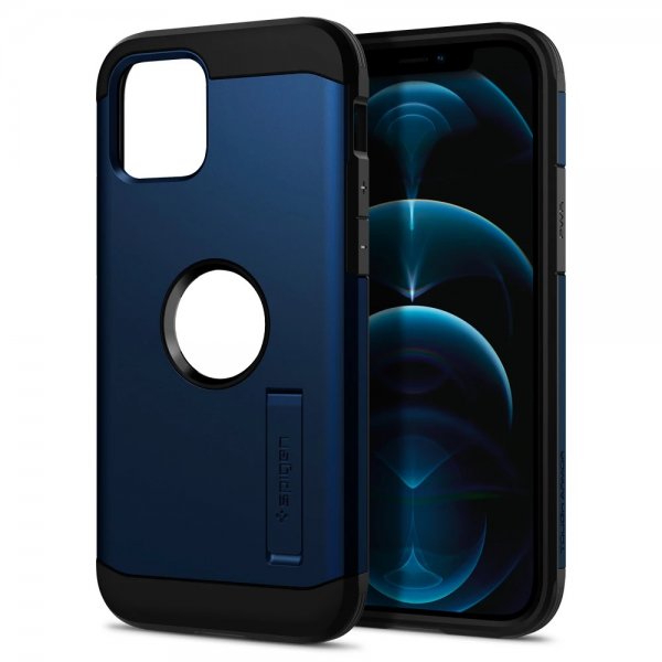 Spigen iPhone 12/iPhone 12 Pro Skal Tough Armor Navy Blue