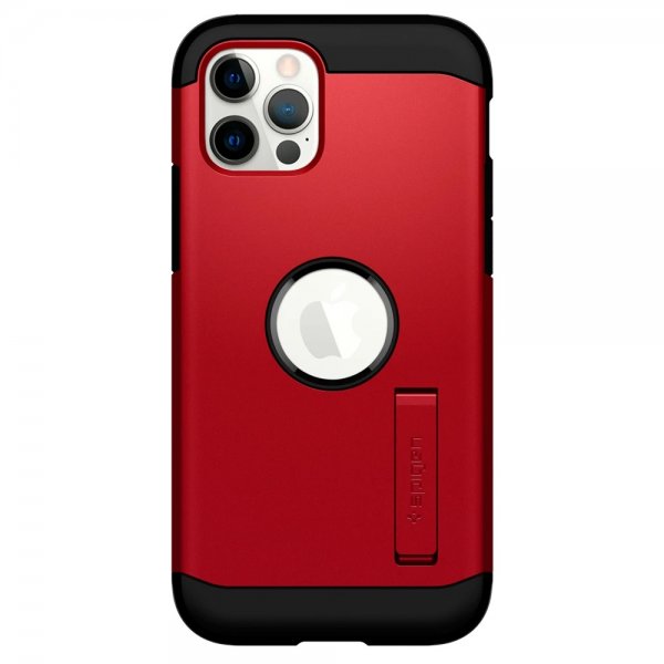 Spigen iPhone 12/iPhone 12 Pro Skal Tough Armor Röd