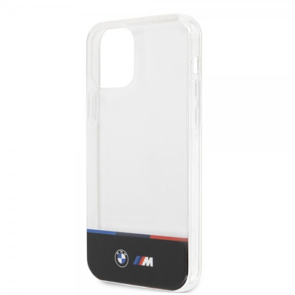 BMW iPhone 12/iPhone 12 Pro Skal Tricolor Stripe Transparent
