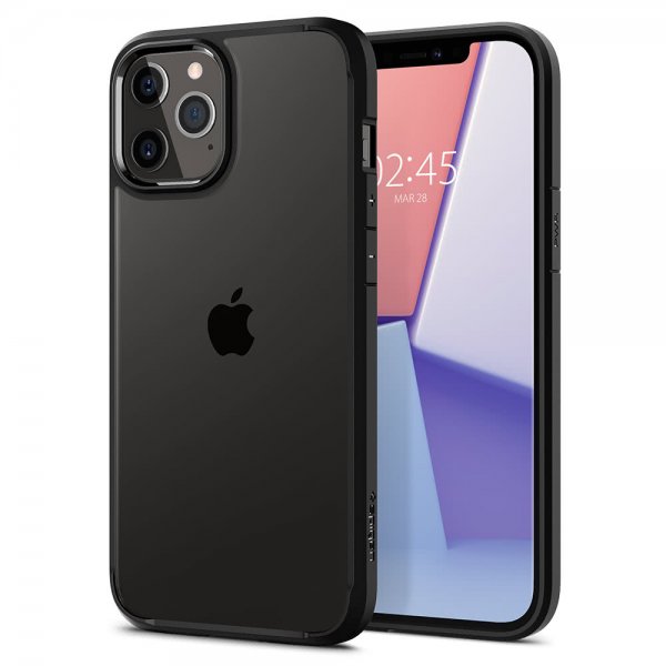 Spigen iPhone 12/iPhone 12 Pro Skal Ultra Hybrid Matte Black