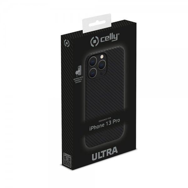 Celly iPhone 12/iPhone 12 Pro Skal ULTRAMAG Svart