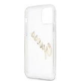 Guess iPhone 12/iPhone 12 Pro Skal Vintage Script Guld Klar