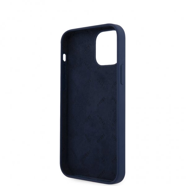 Guess iPhone 12/iPhone 12 Pro Skal Vintage Silicone Blå