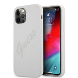 Guess iPhone 12/iPhone 12 Pro Skal Vintage Silicone Cream