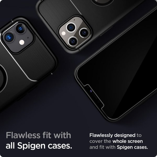 Spigen iPhone 12/iPhone 12 Pro Skärmskydd GLAS.tR EZ Fit 2-pack