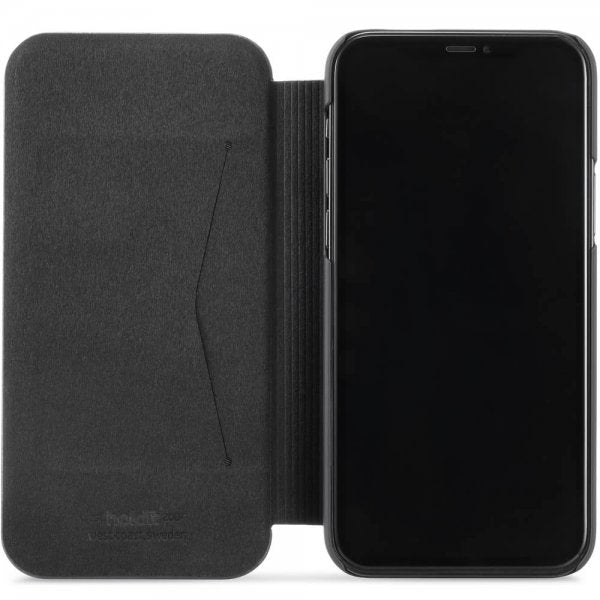 holdit iPhone 12/iPhone 12 Pro Fodral SlimFlip Wallet Svart