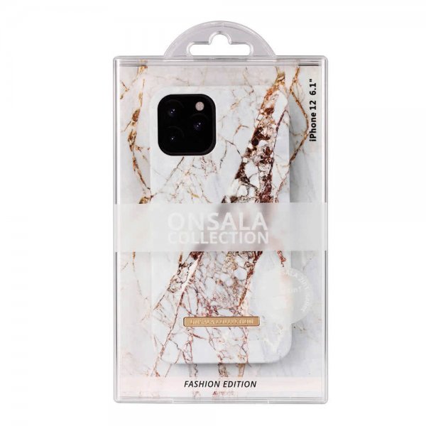 Onsala iPhone 12/iPhone 12 Pro Skal Fashion Edition White Rhino Marble