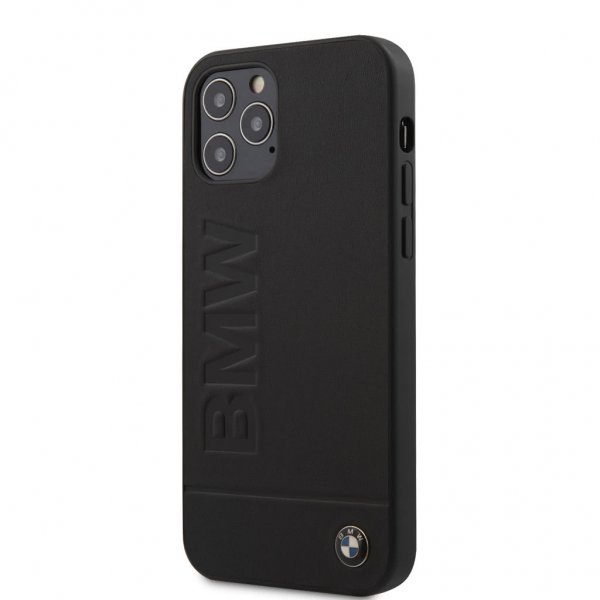 BMW iPhone 12/iPhone 12 Pro Skal Logo Graverad Svart