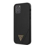 Guess iPhone 12/iPhone 12 Pro Skal Saffiano V Stitch Svart