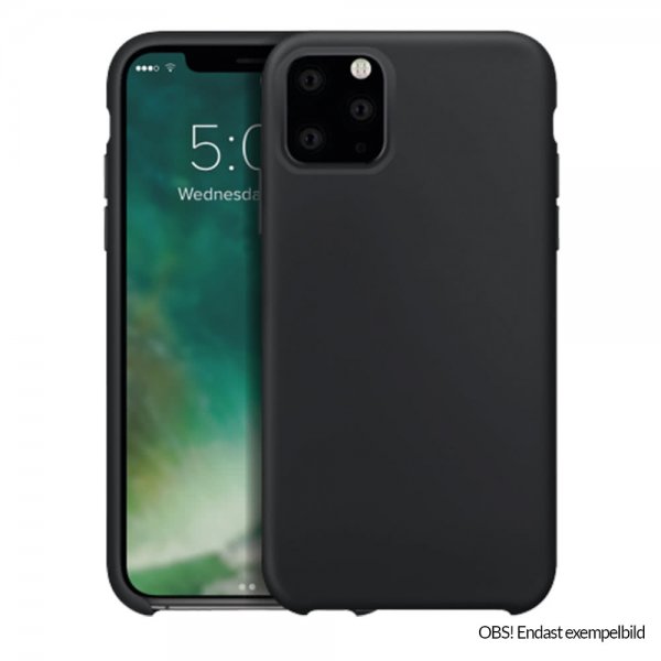 Xqisit iPhone 12/iPhone 12 Pro Skal Silicone Case Svart
