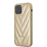 Guess iPhone 12/iPhone 12 Pro Skal V Quilted Guld