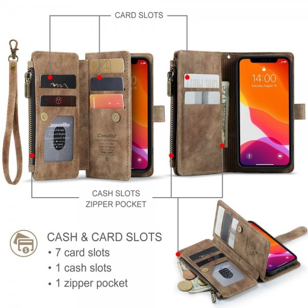 CaseMe iPhone 12 Mini Fodral C30 Series Brun