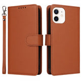 Betopnice iPhone 12 Mini Fodral med Löstagbart Skal 005 Brun