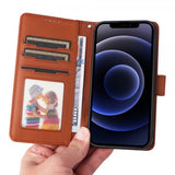 Betopnice iPhone 12 Mini Fodral med Löstagbart Skal 005 Brun