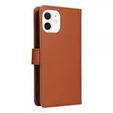 Betopnice iPhone 12 Mini Fodral med Löstagbart Skal 005 Brun