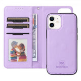 Betopnice iPhone 12 Mini Fodral med Löstagbart Skal 005 Lila