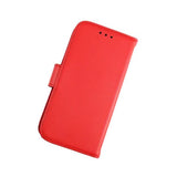 Rvelon iPhone 12 Mini Fodral Äkta Läder Röd