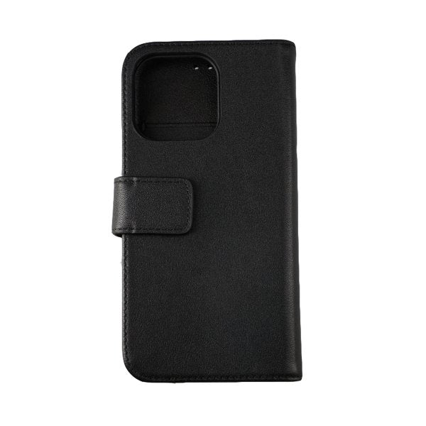 Rvelon iPhone 12 Mini Fodral Äkta Läder Svart
