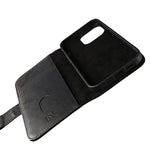 Rvelon iPhone 12 Mini Fodral Äkta Läder Svart