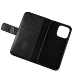 Rvelon iPhone 12 Mini Fodral Äkta Läder Svart