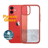 PanzerGlass iPhone 12 Mini Skal ClearCase Color Mandarin Red