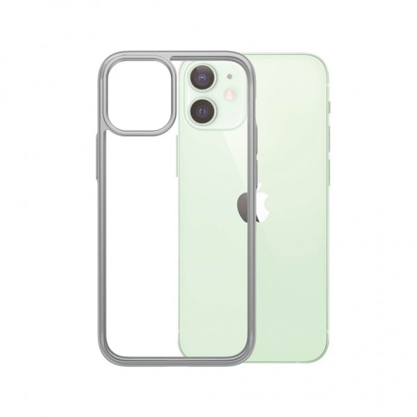 PanzerGlass iPhone 12 Mini Skal ClearCase Color Satin Silver