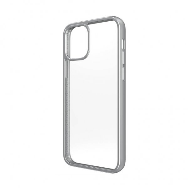 PanzerGlass iPhone 12 Mini Skal ClearCase Color Satin Silver