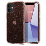 Spigen iPhone 12 Mini Skal Liquid Crystal Glitter Rose Quartz