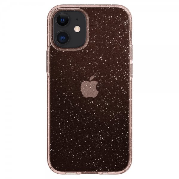 Spigen iPhone 12 Mini Skal Liquid Crystal Glitter Rose Quartz