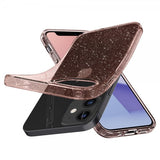 Spigen iPhone 12 Mini Skal Liquid Crystal Glitter Rose Quartz