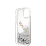 Guess iPhone 12 Mini Skal Liquid Glitter Vintage Silver