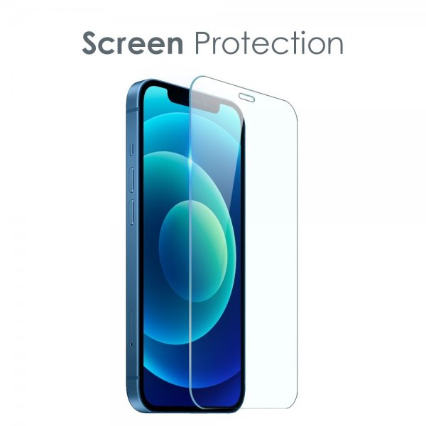 Northjo iPhone 12 Mini Skal med Skärmskydd och Kameraskydd 3-i-1