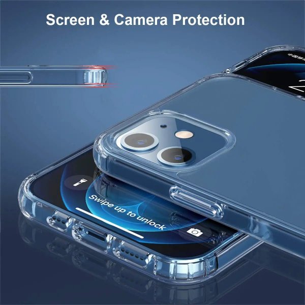 Rvelon iPhone 12 Mini Skal Stöttålig Transparent