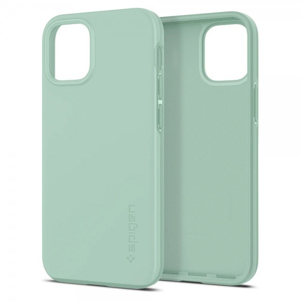 Spigen iPhone 12 Mini Skal Thin Fit Apple Mint
