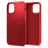 Spigen iPhone 12 Mini Skal Thin Fit Röd