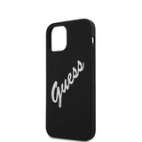Guess iPhone 12 Mini Skal Vintage Silicone Svart