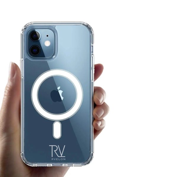 Rvelon iPhone 12 Mini Skal TPU MagSafe Transparent