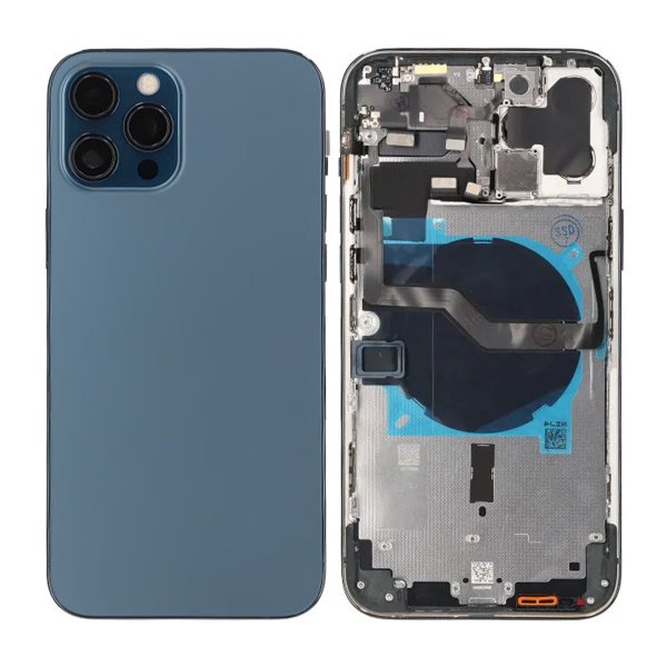 iPhone 12 Pro Max Baksida med Komplett Ram OEM - Blå