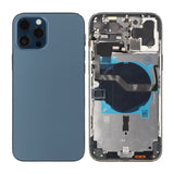 iPhone 12 Pro Max Baksida med Komplett Ram OEM - Blå